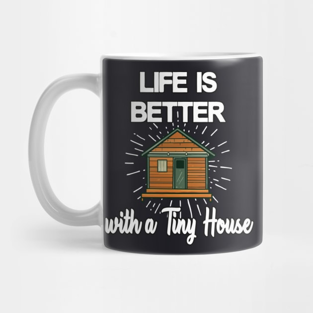 Tiny House happiness homeowner small house by Foxxy Merch